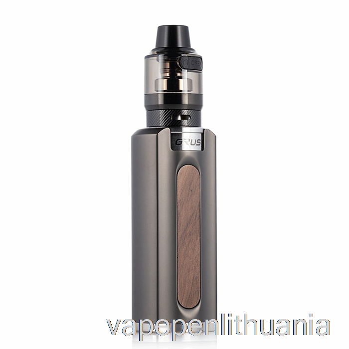 Pamestas Vape Grus 100w Pradinis Rinkinys Gunmetal / Graikinio Riešuto Medienos Vape Skystis